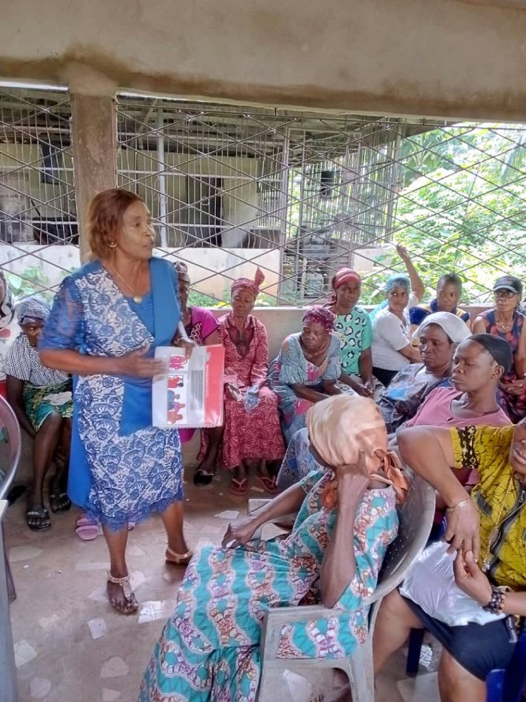 VHF Facilitator/Umulolo/Umuaghara, Ogbe Peer Session.          Module Topic : Body Image and Self Esteem.               Date: 18th July, 2022.      The Peer Educators educated the Women on the need to value themselves. They discussed the need for women to appreciate how they were made and also work on their thinking, build their self worth and value. The mentioned the need to stand bold and outspoken, learning skills and even furthering their education. They highlighted that self esteem help women made important decisions about their families and especially, Stand against all forms of violence that could be designed to make them feel worthless.