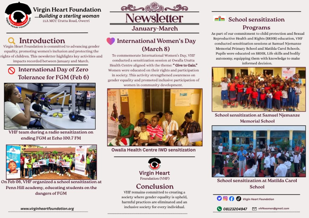 VHF NEWSLETTER JAN-MARCH 2026